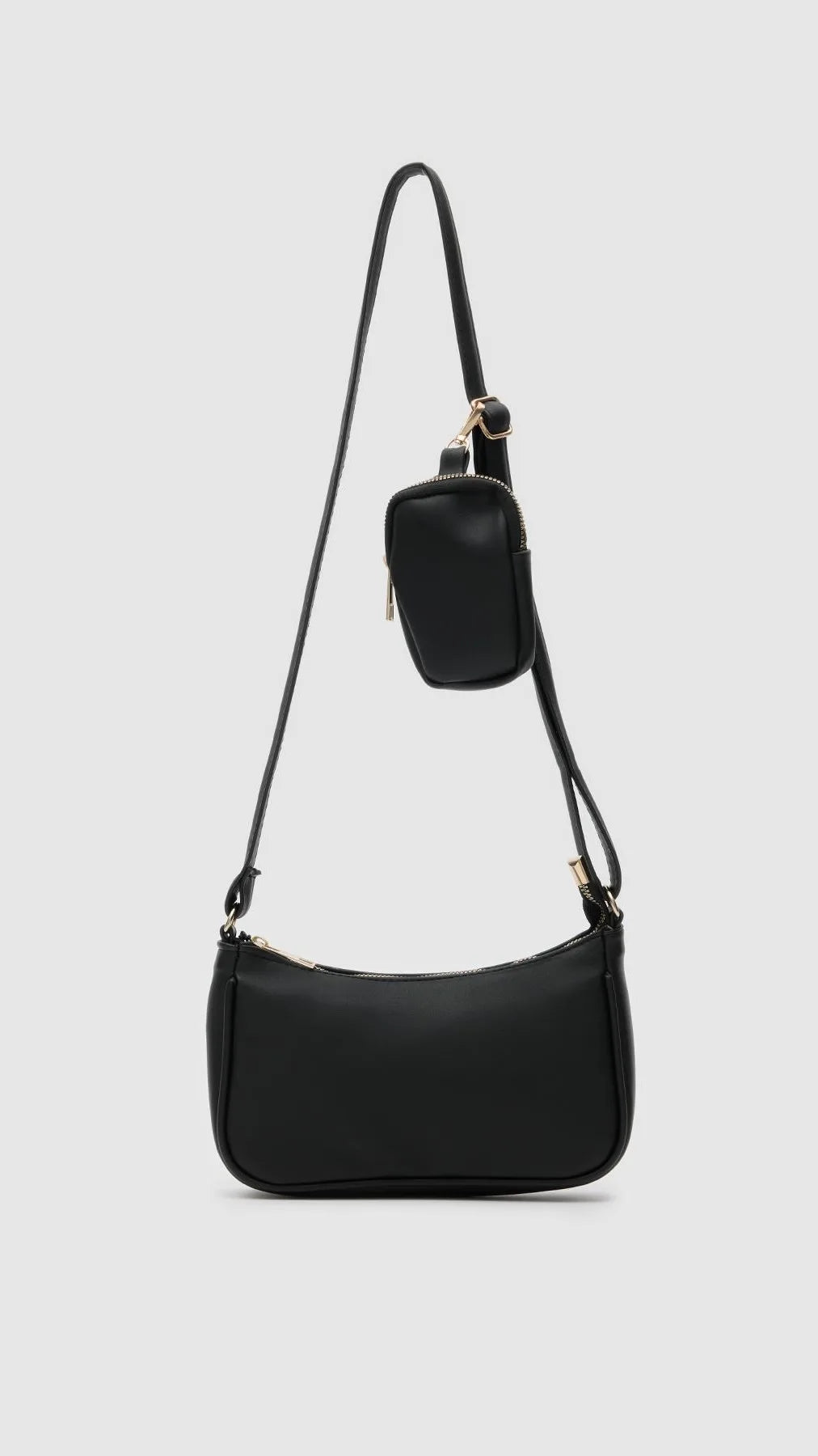 Clarina Black Crossbody Bag With Wallet